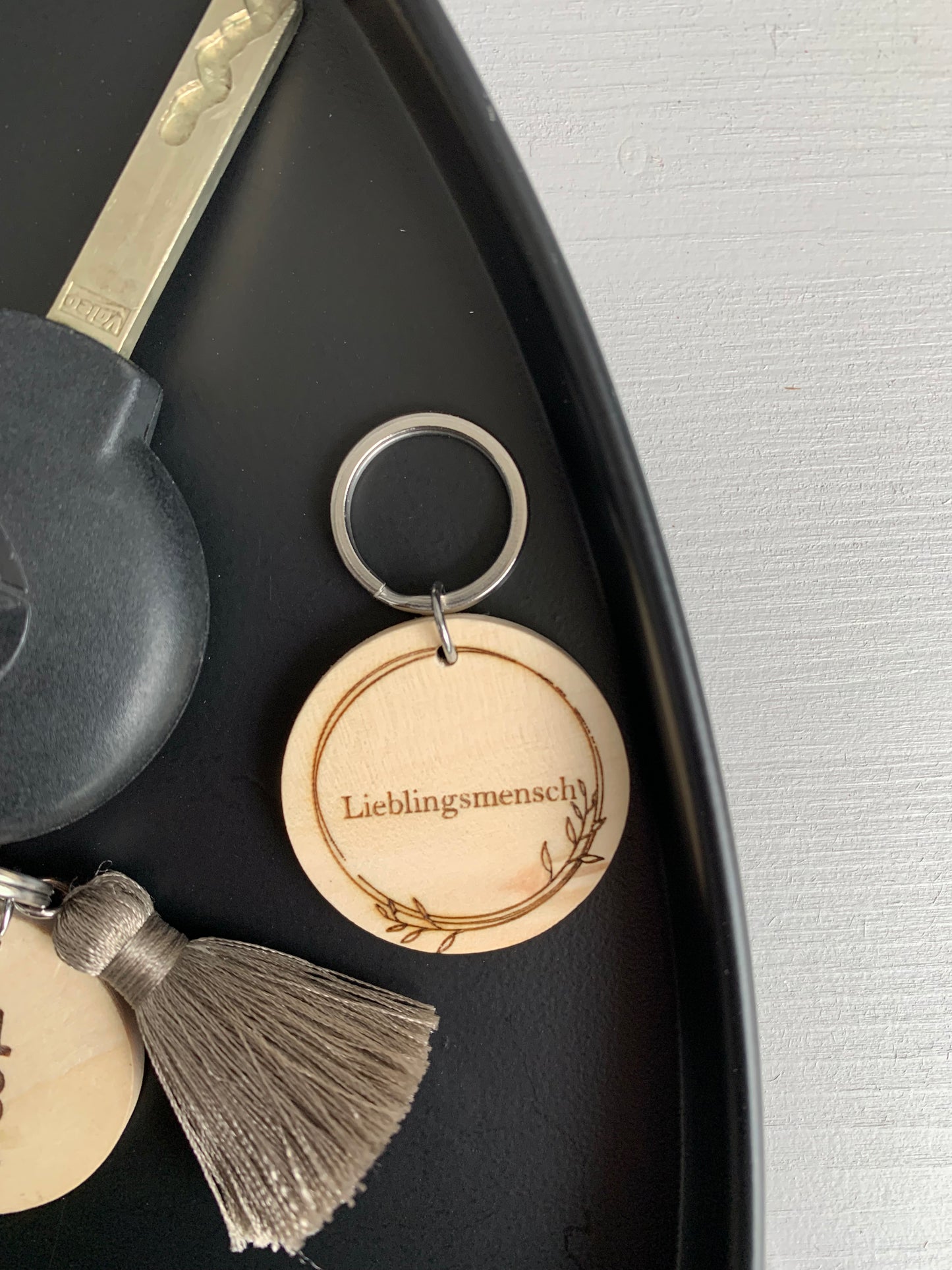 Schlüsselanhänger - Blätterkranz