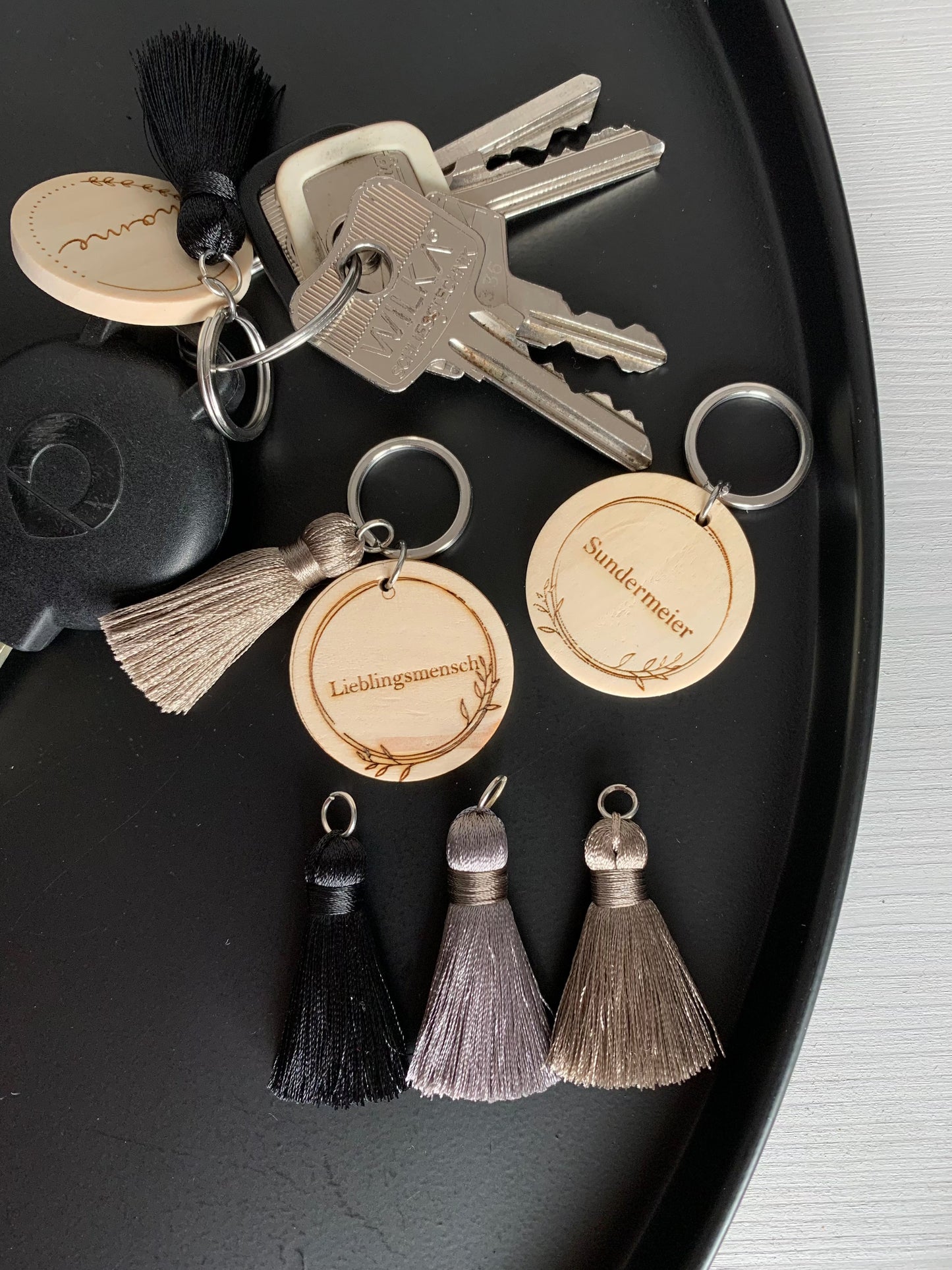 Schlüsselanhänger - Blätterkranz